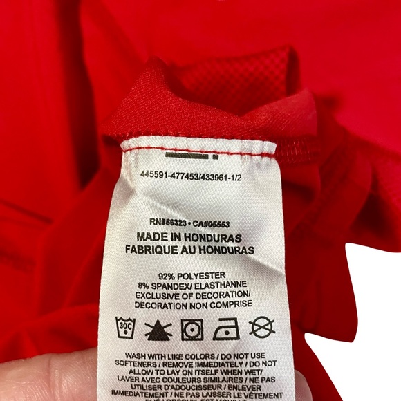 Nike Pro Dri‑Fit Compression Shirt Red Short Sleeve Men’s Small - Picture 3 of 4